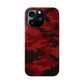 Red Camouflage Snap Case