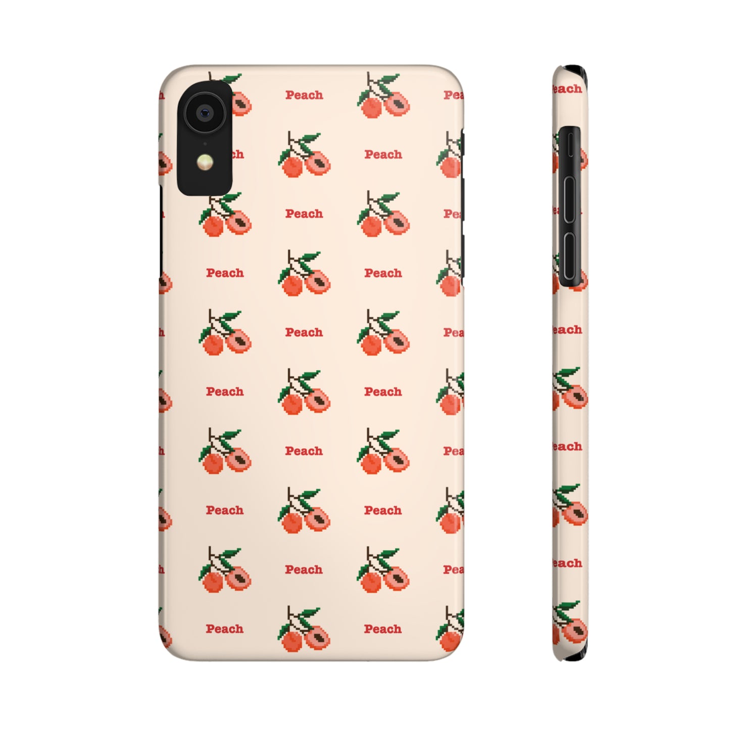 Pixelated Peach Snap Case