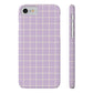 Lavender Grid Snap Case