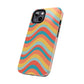 Wavy Pattern Tough iPhone Case