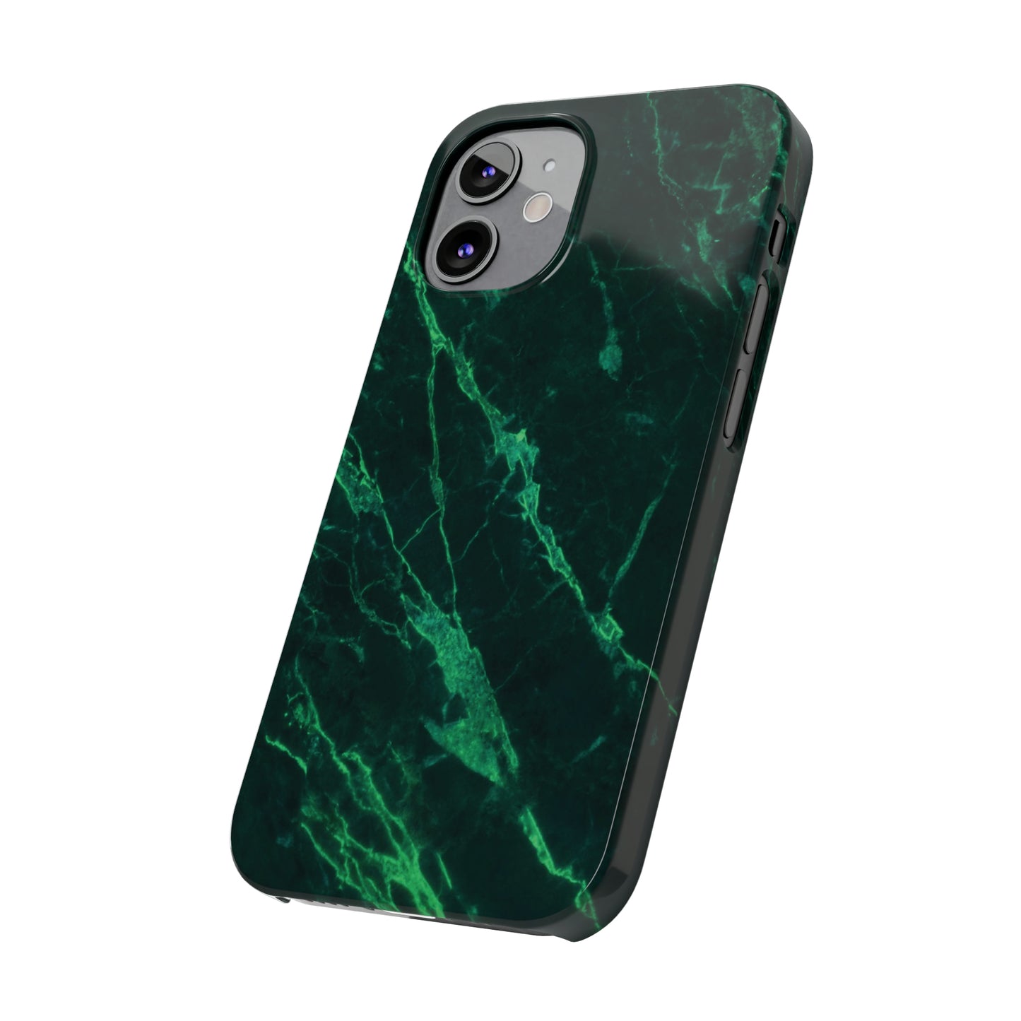 Dark green marble pattern Snap Case