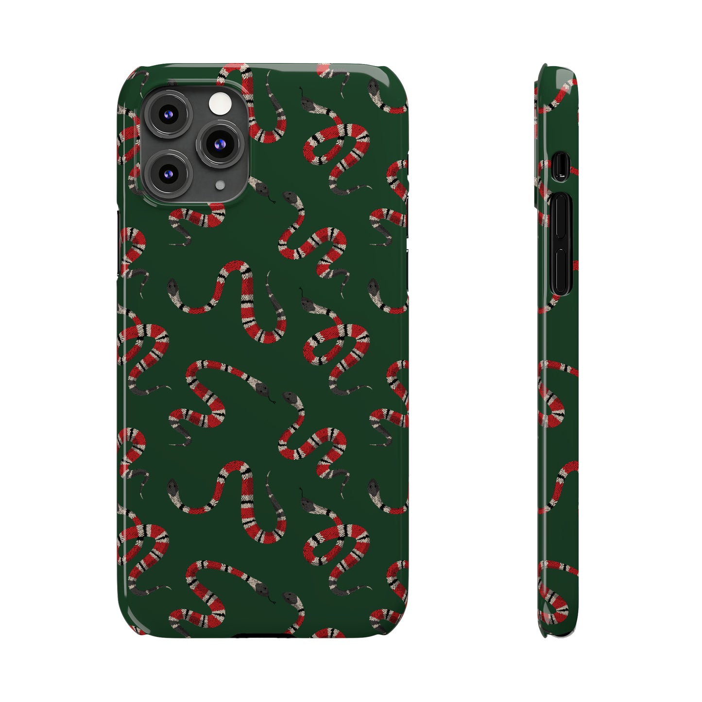 Snake Pattern Snap Case