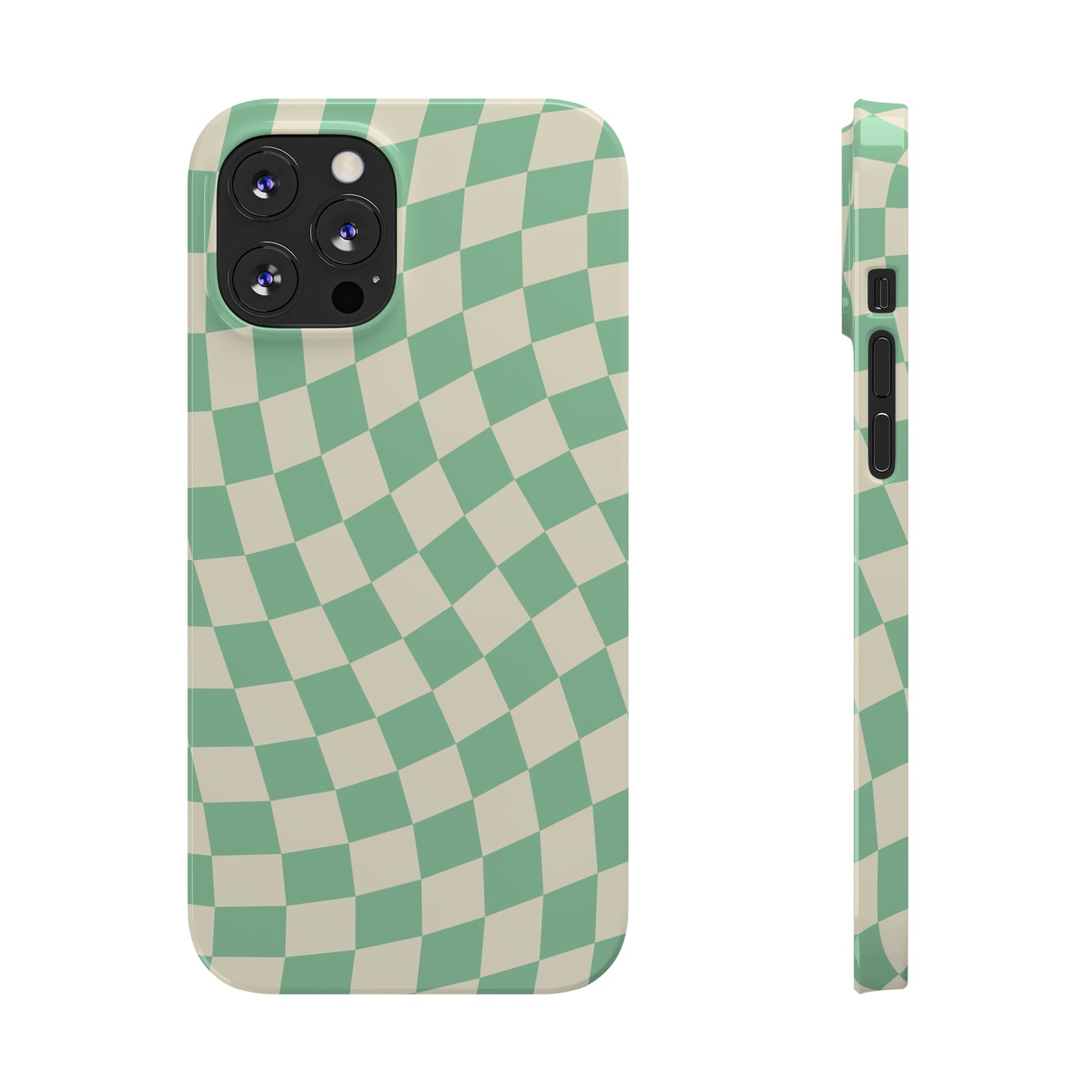 Pistachio Checkers Snap Case