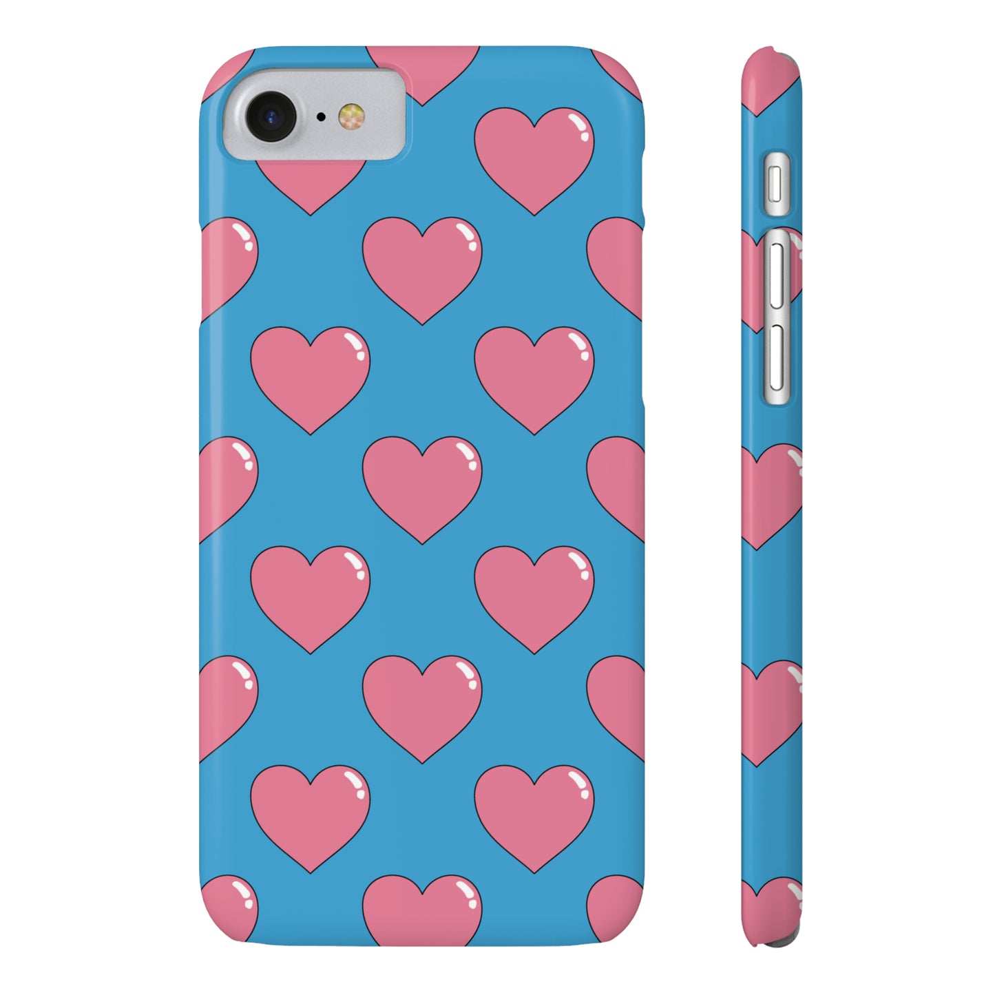 Bubblegum Heart Snap Case