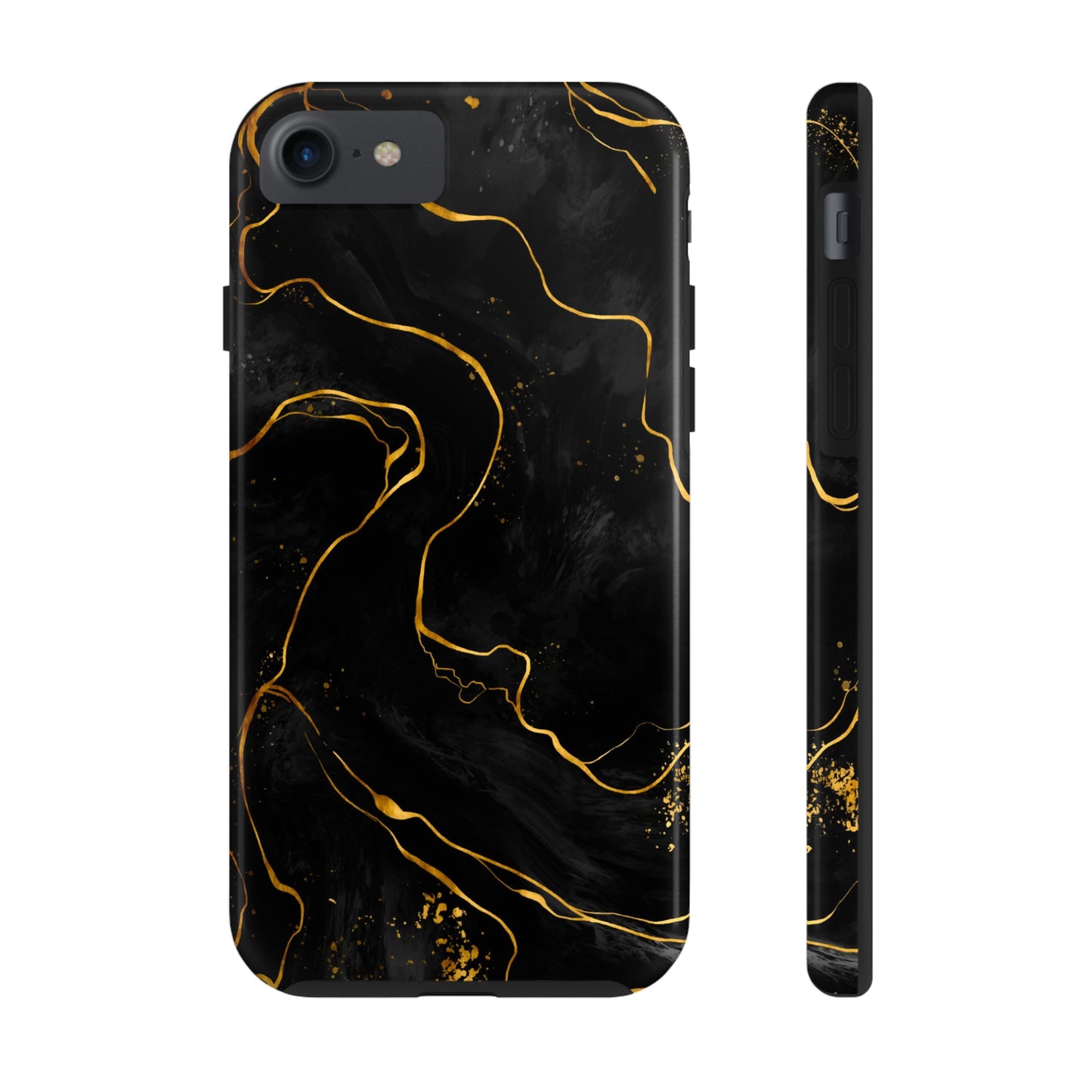 Black Mirage Tough iPhone Case