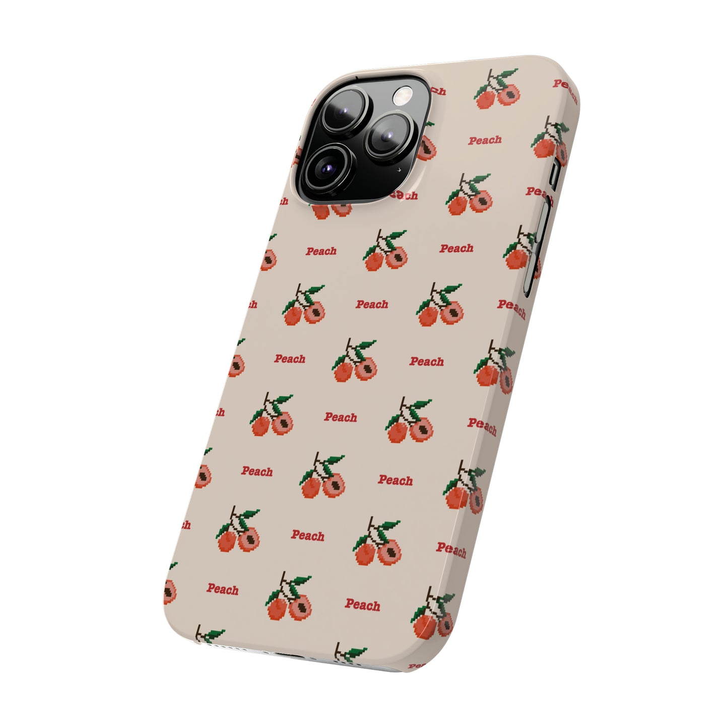 Pixelated Peach Snap Case