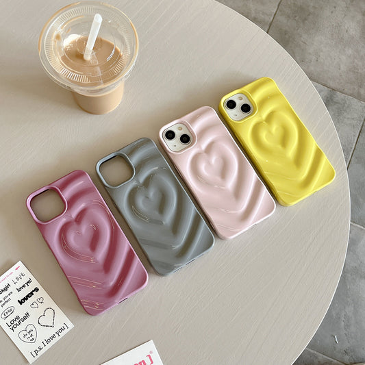 Embossed Heart Phone Case