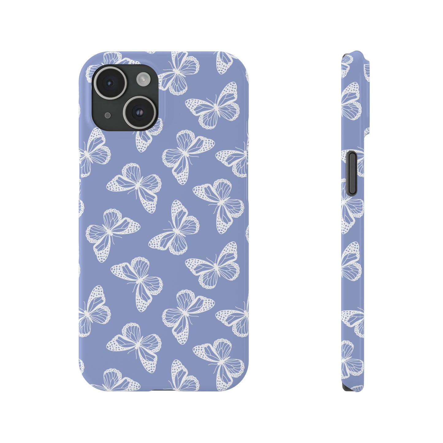 Lavender Butterflies Snap Case