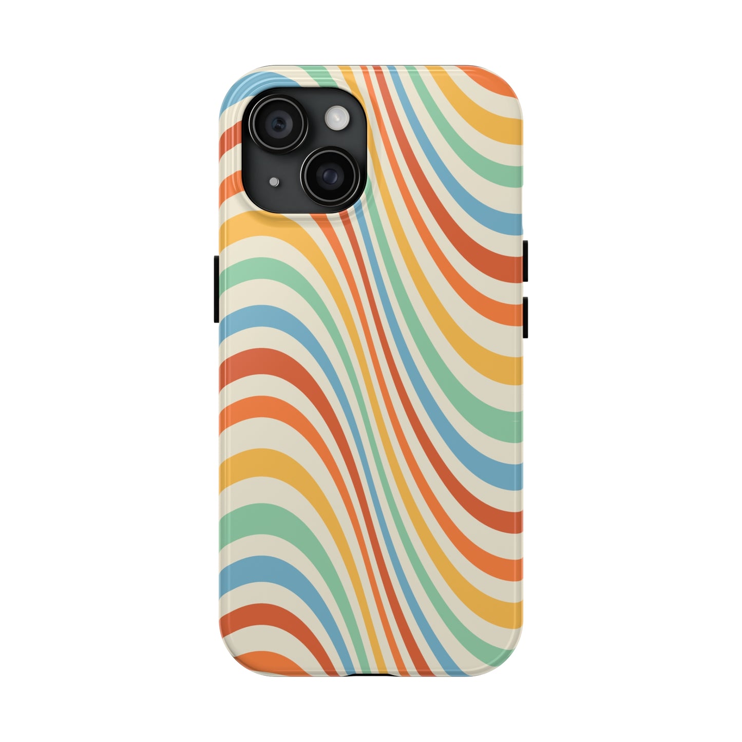 Retro Swirl Tough iPhone Case