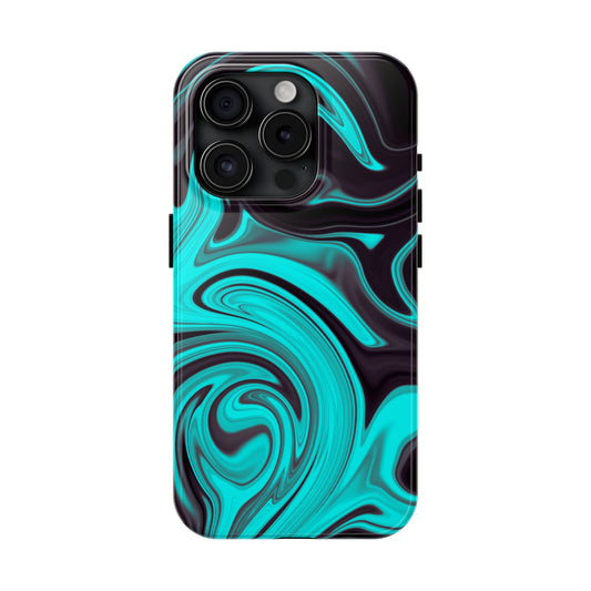 Aqua liquid marble pattern Tough Case