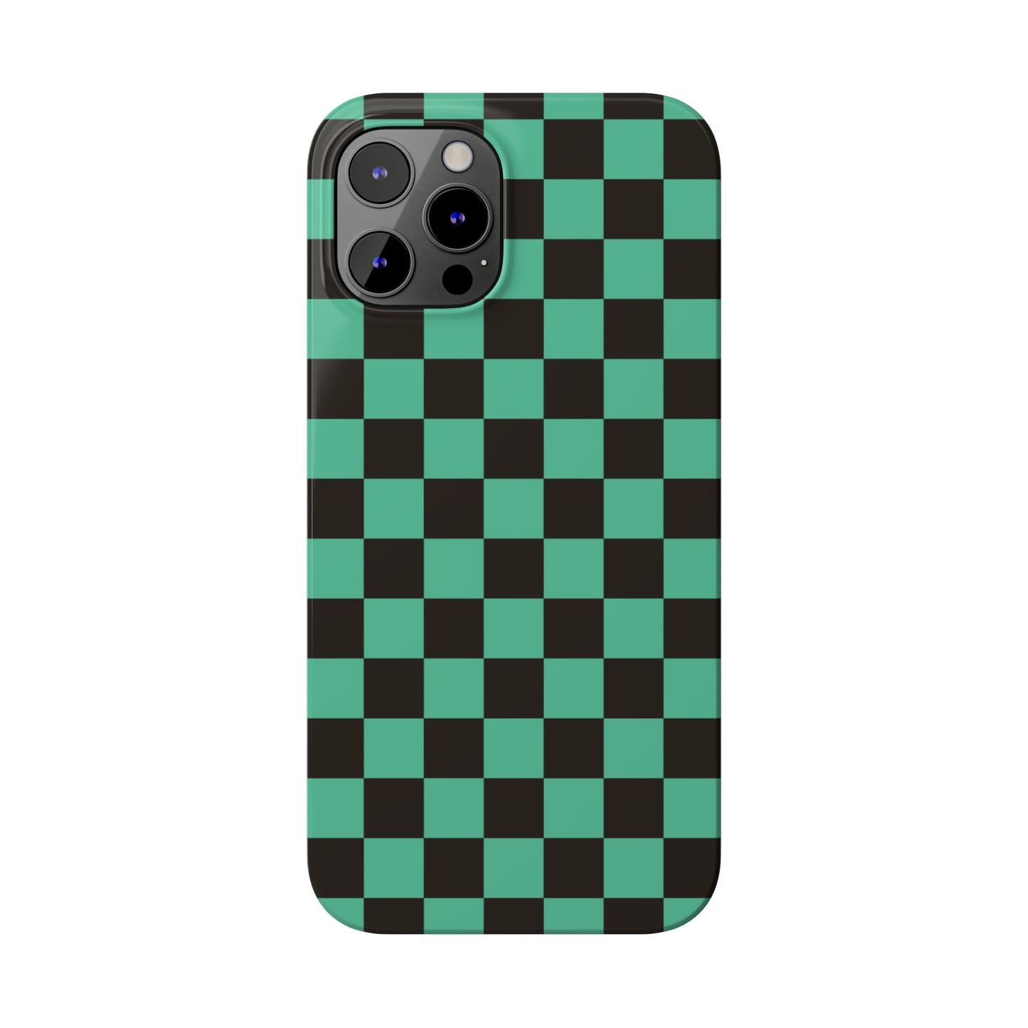 Green Checkers Snap Case