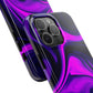 Purple liquid marble pattern Tough Case