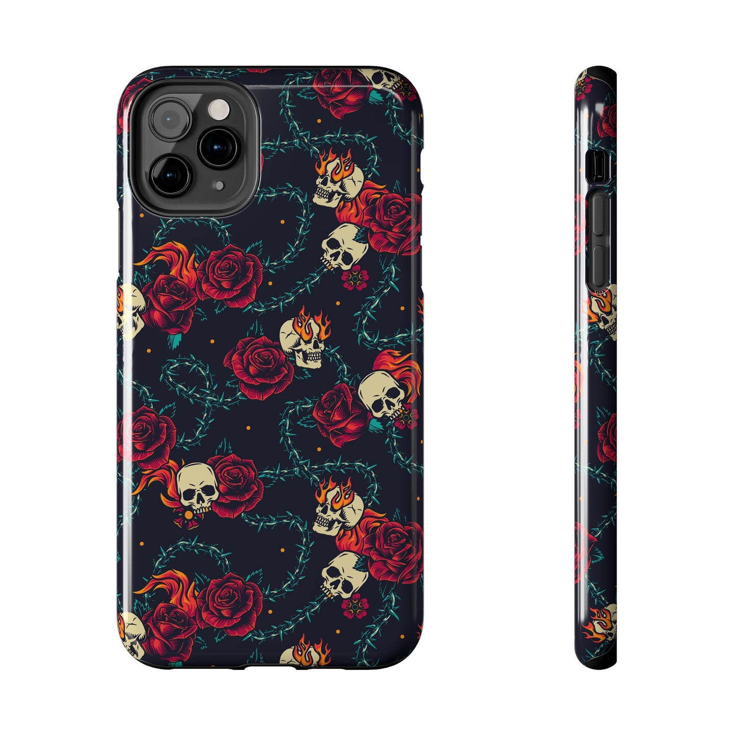 Skulls & Roses Tough iPhone Case