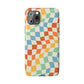 Retro Crazy Checkers Snap Case