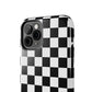 Black and white checks Tough Case