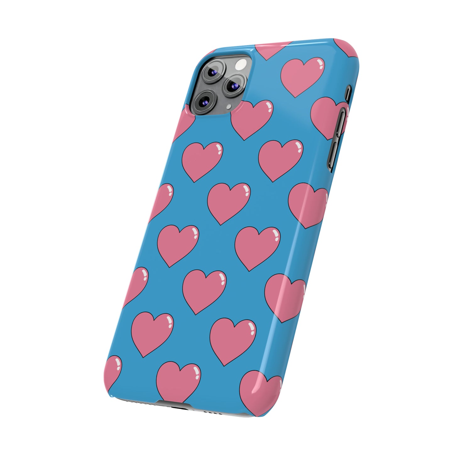 Bubblegum Heart Snap Case