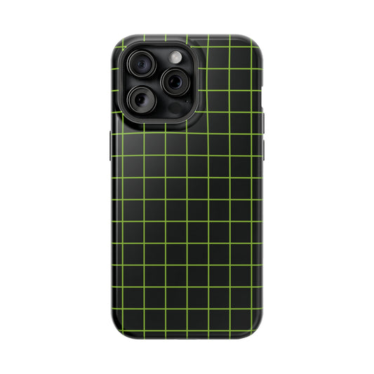 Green Grid MagSafe Tough Case