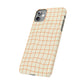 Soft Beige Dizzy Grid Snap Case