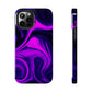 Purple liquid marble pattern Tough Case