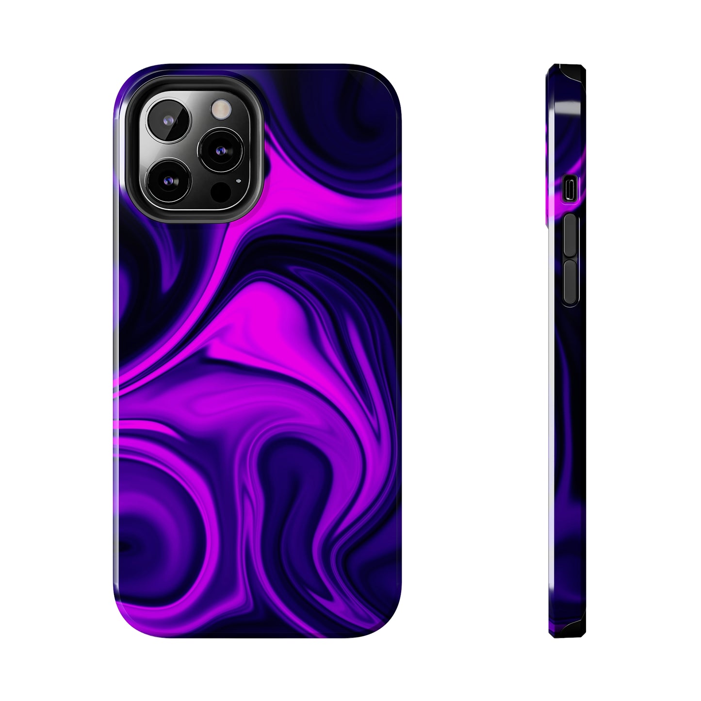 Purple liquid marble pattern Tough Case