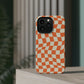 Retro Orange Peel Crazy Checkers MagSafe Tough Case