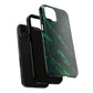 Dark green marble pattern Tough Case