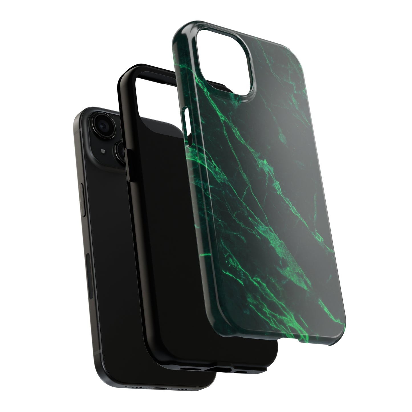 Dark green marble pattern Tough Case