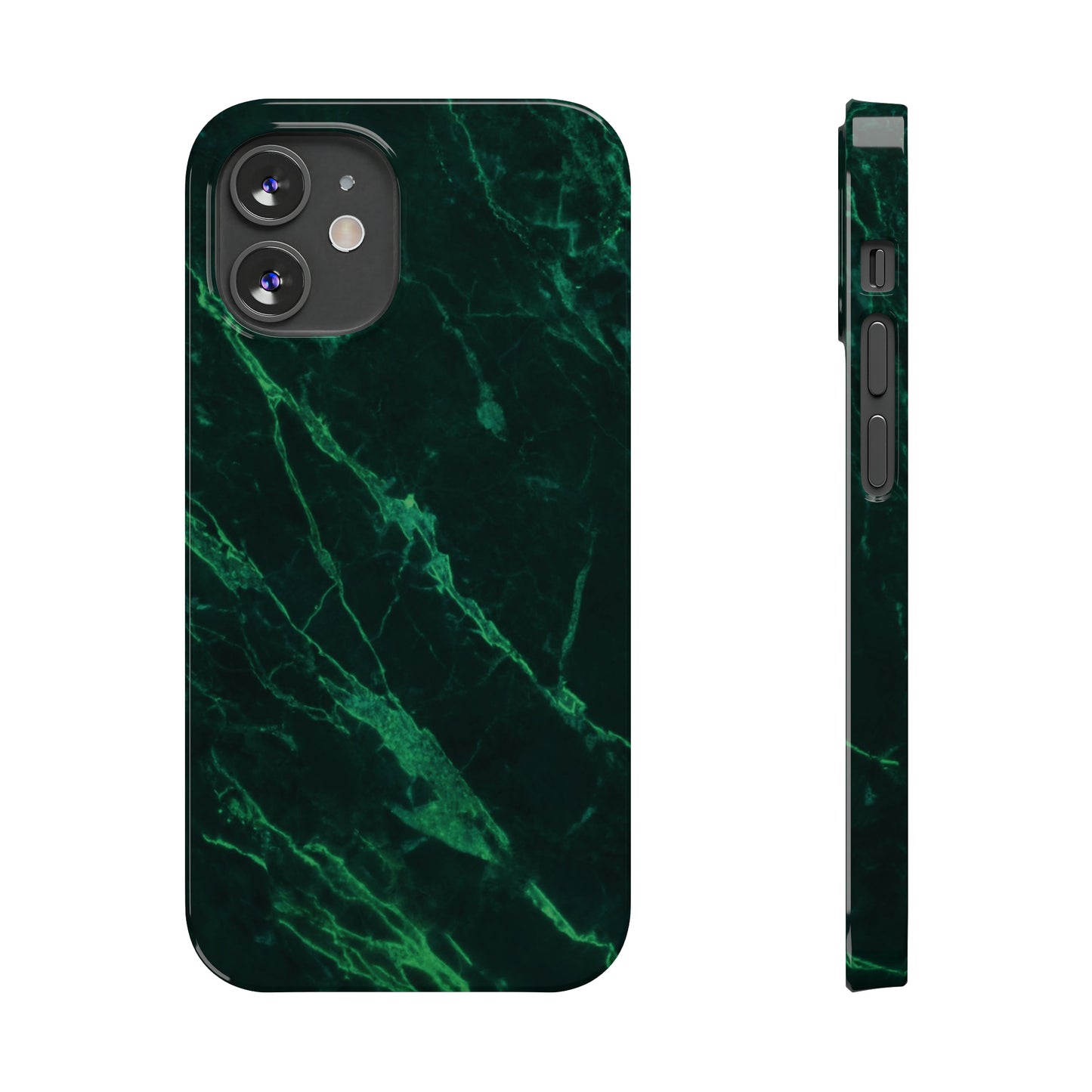 Dark green marble pattern Snap Case