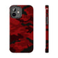 Red Camouflage Tough Case