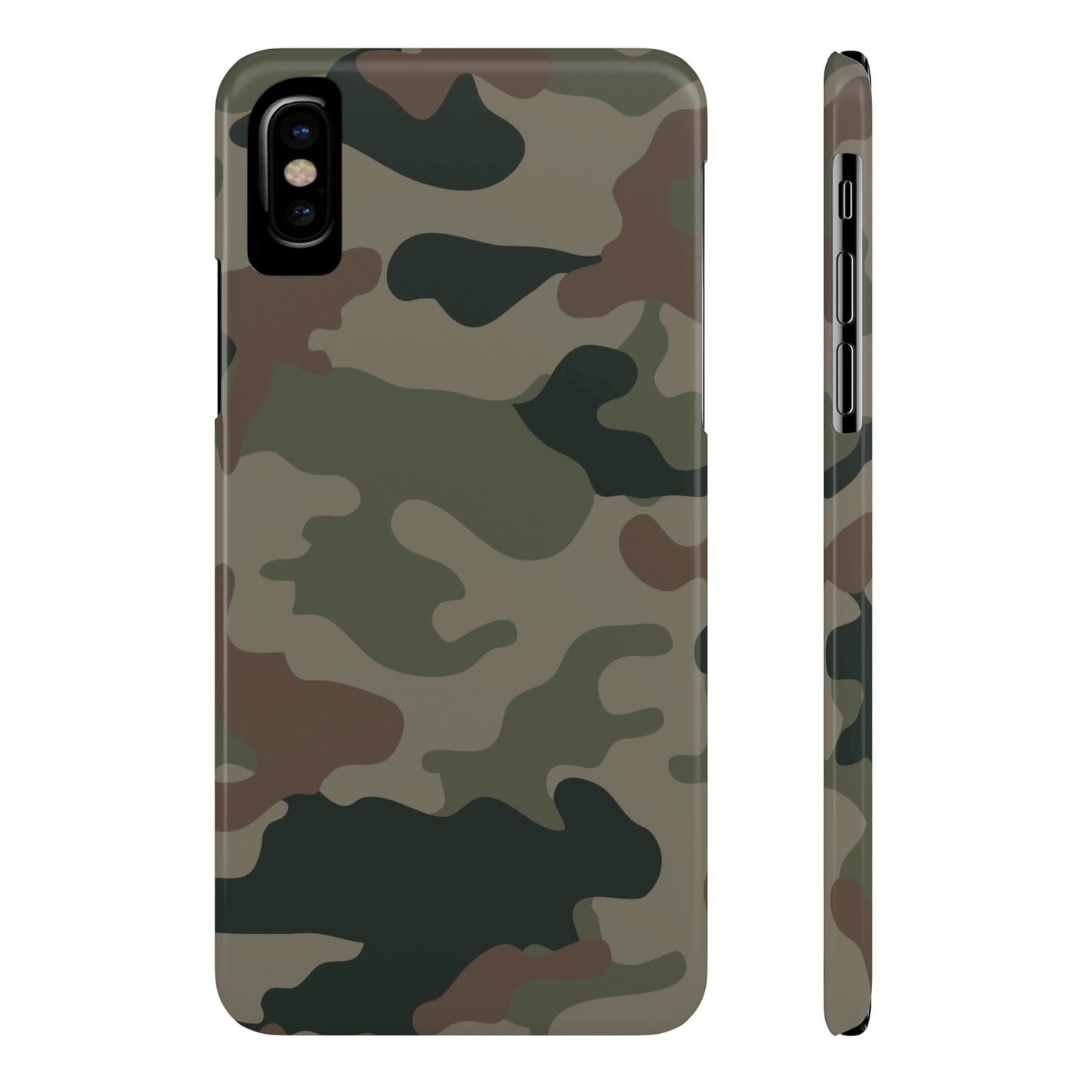 Dark Camouflage Snap Case