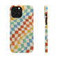 Retro Crazy Checkers Snap Case