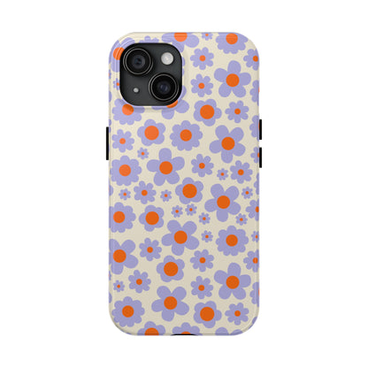 Groovy Flowers Tough iPhone Case