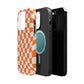 Retro Orange Peel Crazy Checkers MagSafe Tough Case