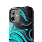 Aqua liquid marble pattern Tough Case