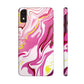 Acid marble pattern Snap Case