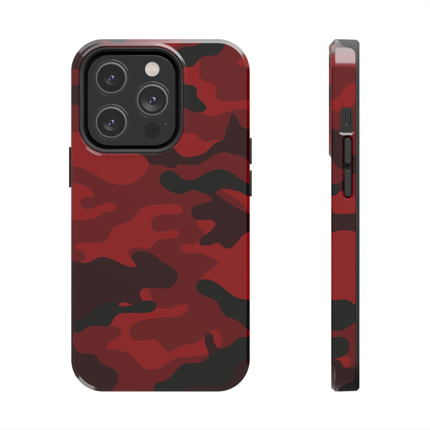 Red Camouflage Tough Case