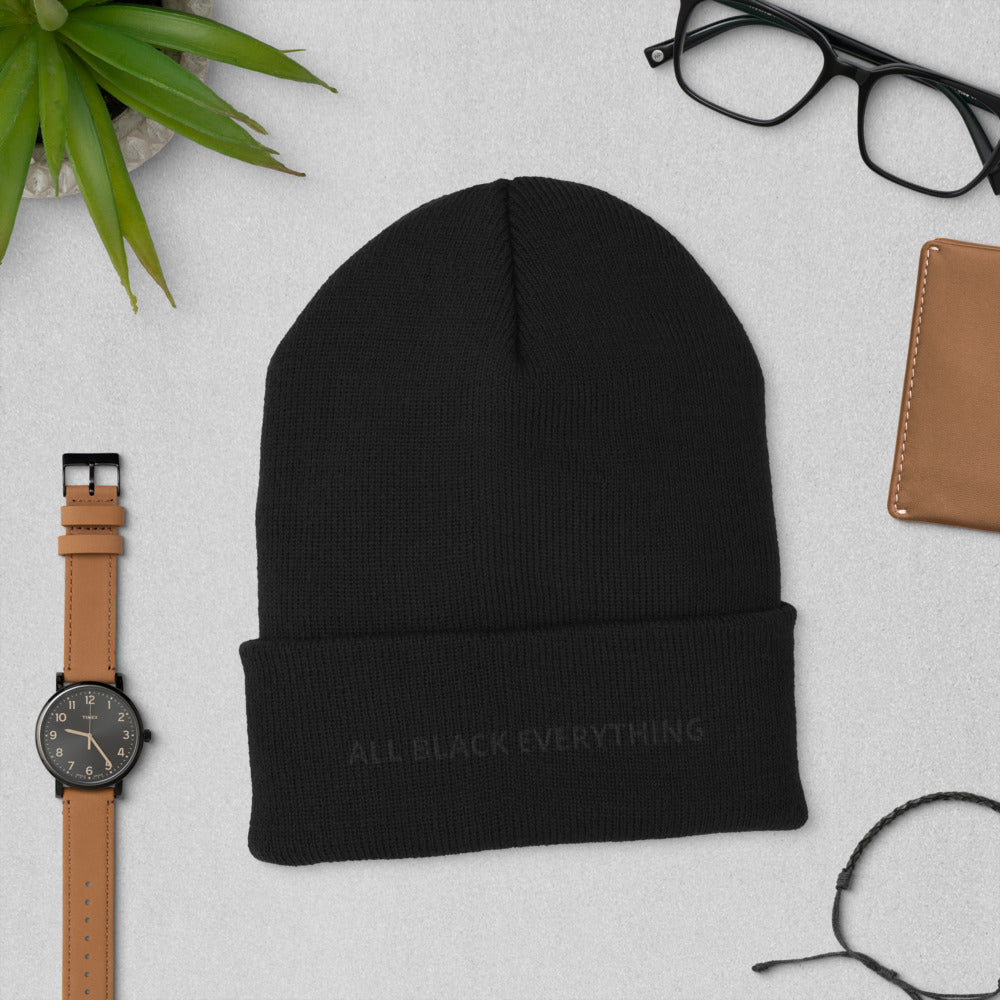 All Black Everything Beanie